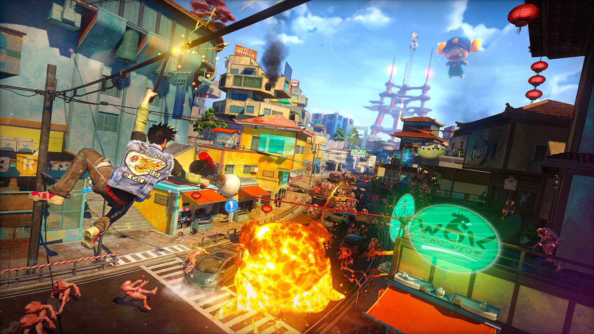 Video Games Cityscapes on X: Sunset Overdrive (2014) Sunset City.  Developed by Insomniac Games.  / X